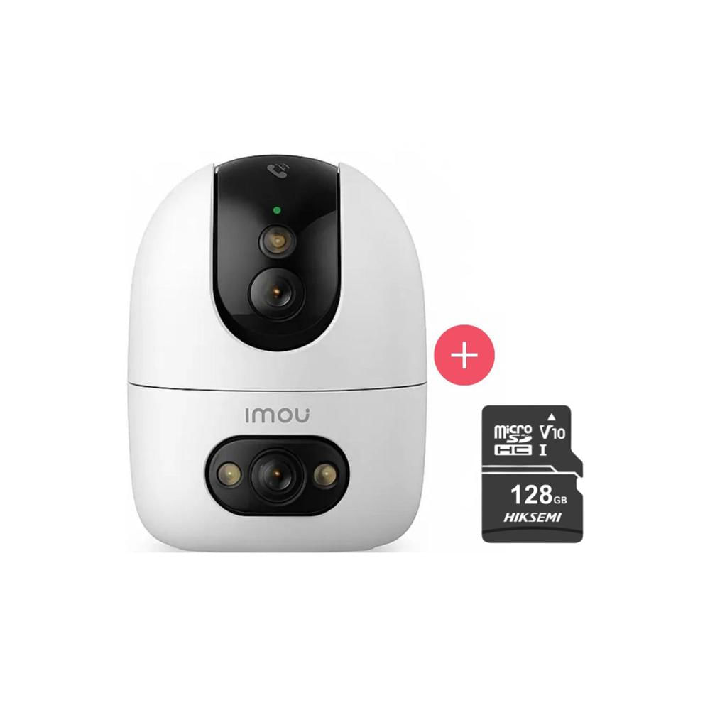 Cámara WiFi Interior IMOU Ranger Dual 10MP + Micro SD 128GB con Doble Lente y Movimiento Pan/Tilt