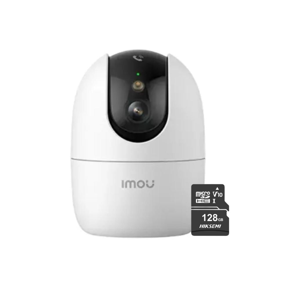 Cámara seguridad WiFi IMOU Ranger 2 Pro 2K 3MP + Micro SD 128GB para interiores Botón de llamada