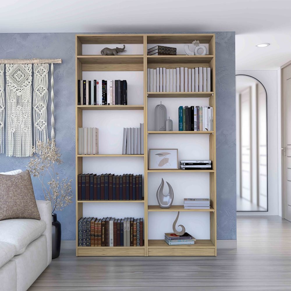 Combo Home 2 Estantes + Complemento - Macadamia