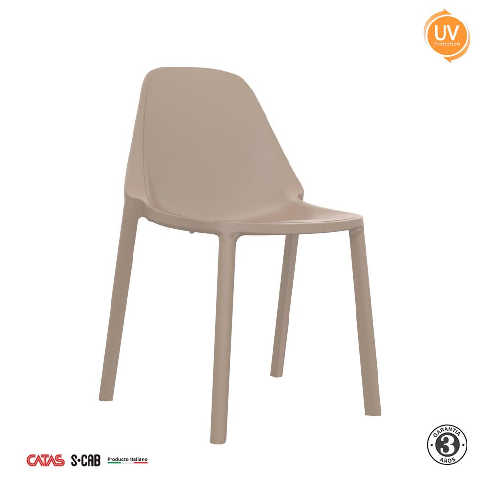 Silla Fija De Comedor Diseño Piu Arena Althea Confort