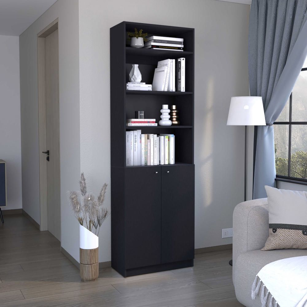 Combo Home Estante 2 Puertas + Complemento - Wengue