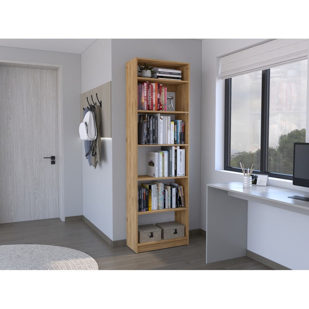 Combo Home Estante 5 Repisas + Complemento - Macadamia