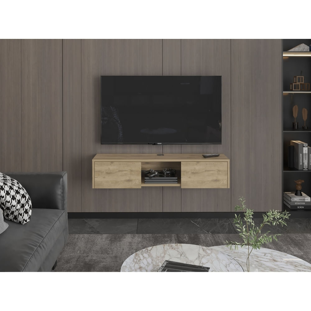 Panel Tv65"" Gleid 2 Puertas Macadamia