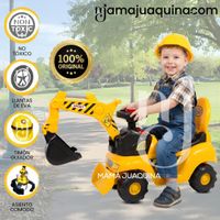 Correpasillo Didáctico Confort Namake con Palanca Excavadora Amarillo