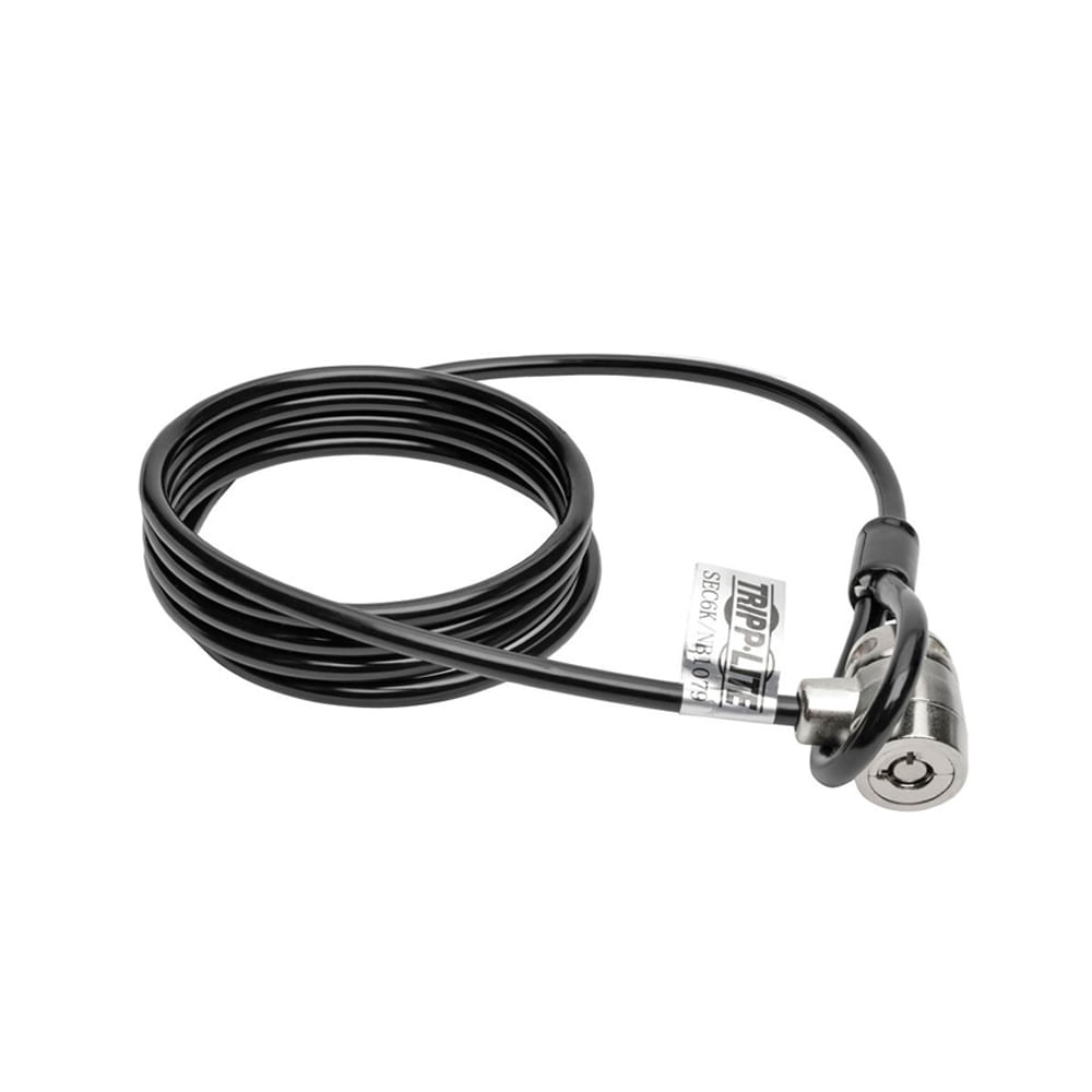 Cable de Seguridad Tripp-Lite SEC6K para Laptop, 1.83 m, negro, protección y fácil acceso