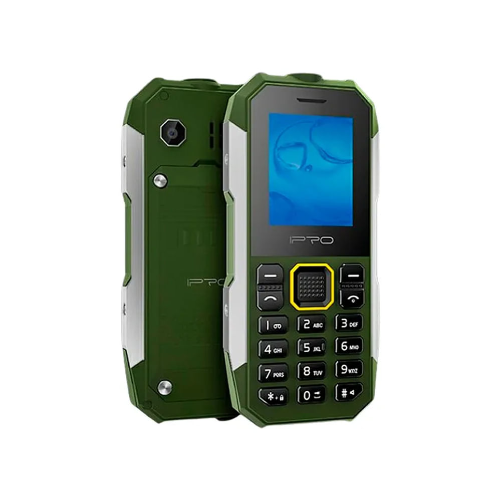Celular iPro Shark II 2G Verde Dual SIM Conectividad Básica y Diseño Compacto