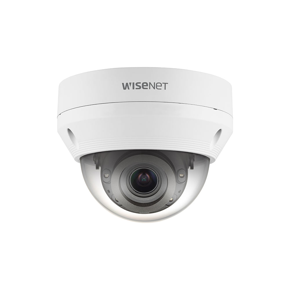 Cámara IP Wisenet QNV-6082R Mini Domo Exterior 2MP Varifocal, Resistente al Agua y Vandalismo, PoE