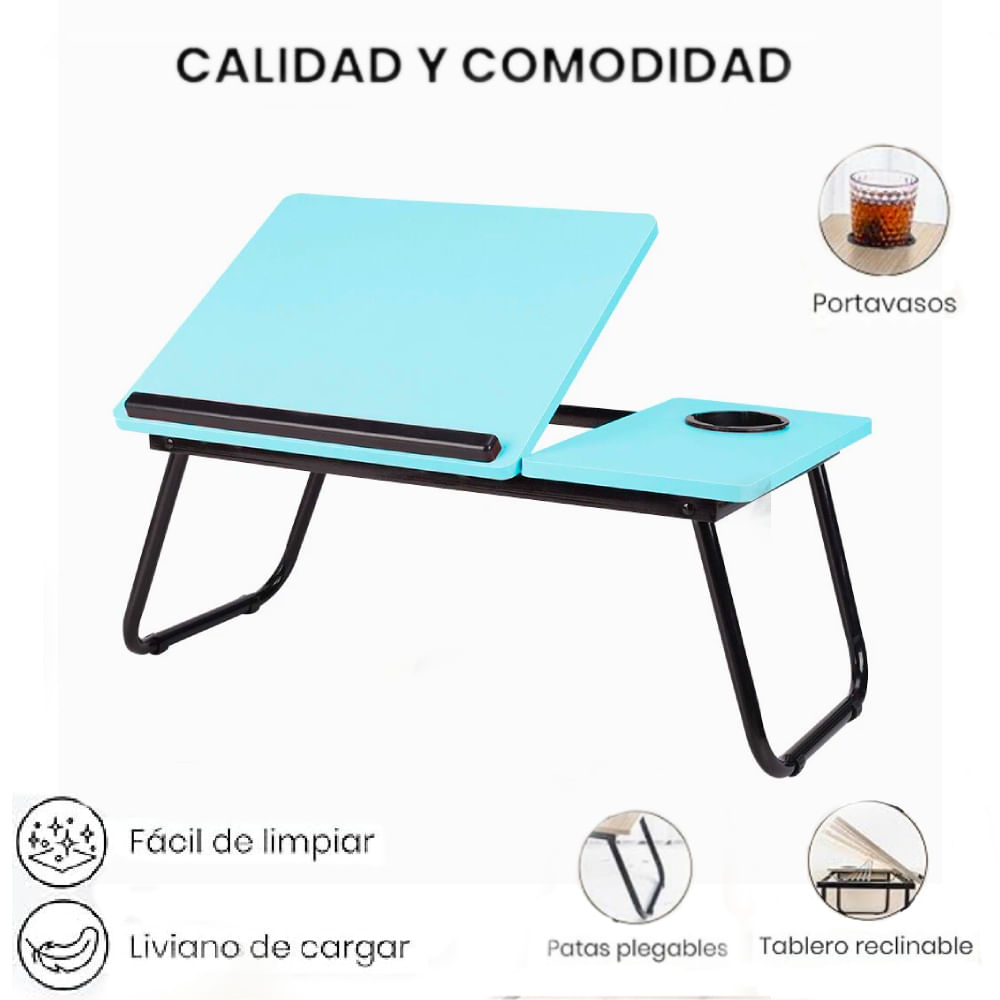 Soporte Mesa para Laptop Multifuncional Lectura Plegable 5 Niveles