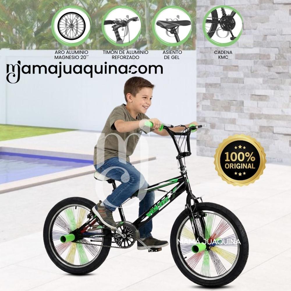 Bicicleta Acrobática Aro 20 FREESTYLE BMX Black-Green