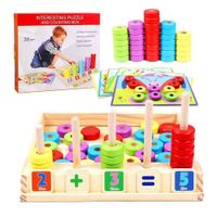 Juego didáctico rompecabezas y caja de conteo