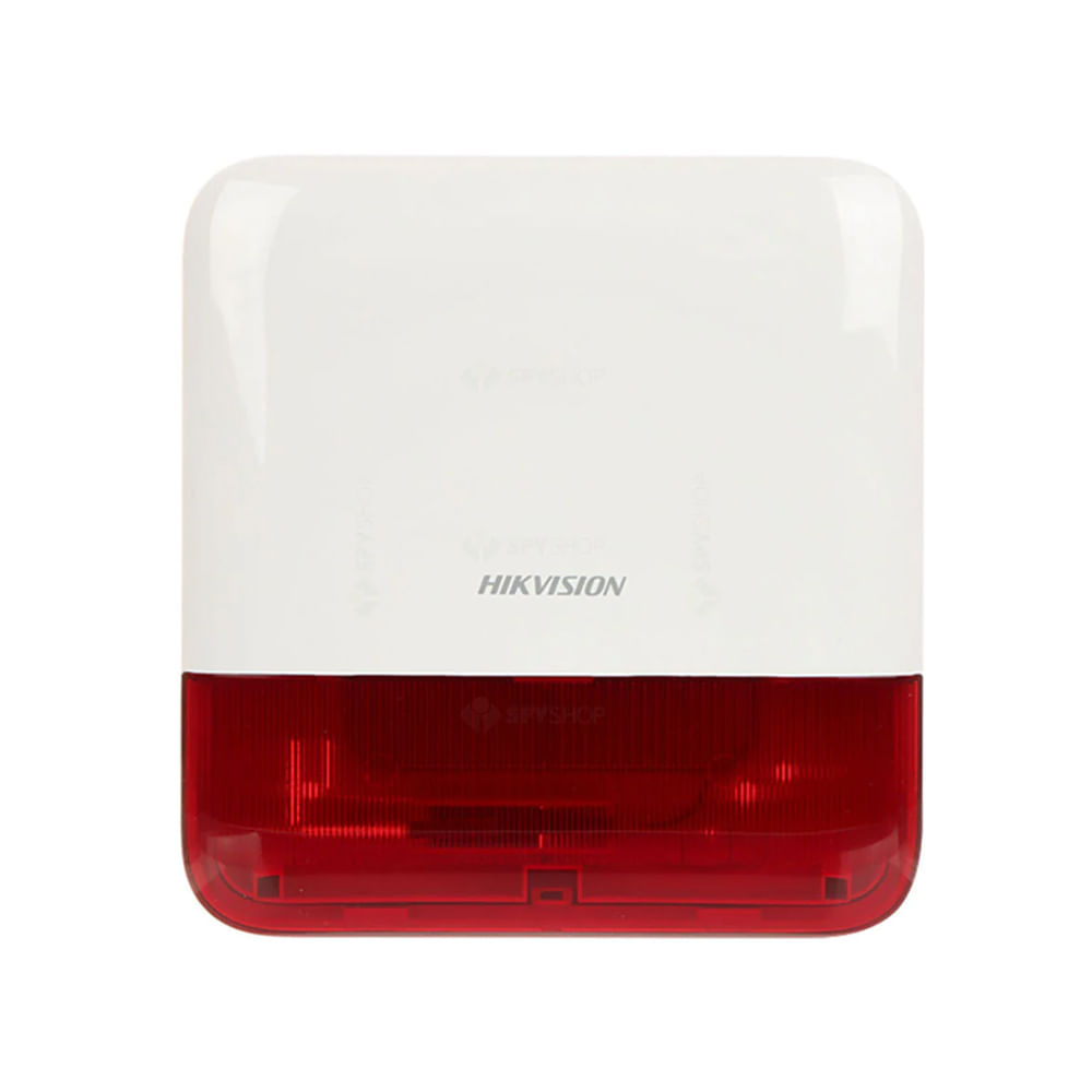 Hikvision DS-PS1-E-WB: Sirena Externa Inalámbrica con Alarma de Alta Potencia y Protección IP65