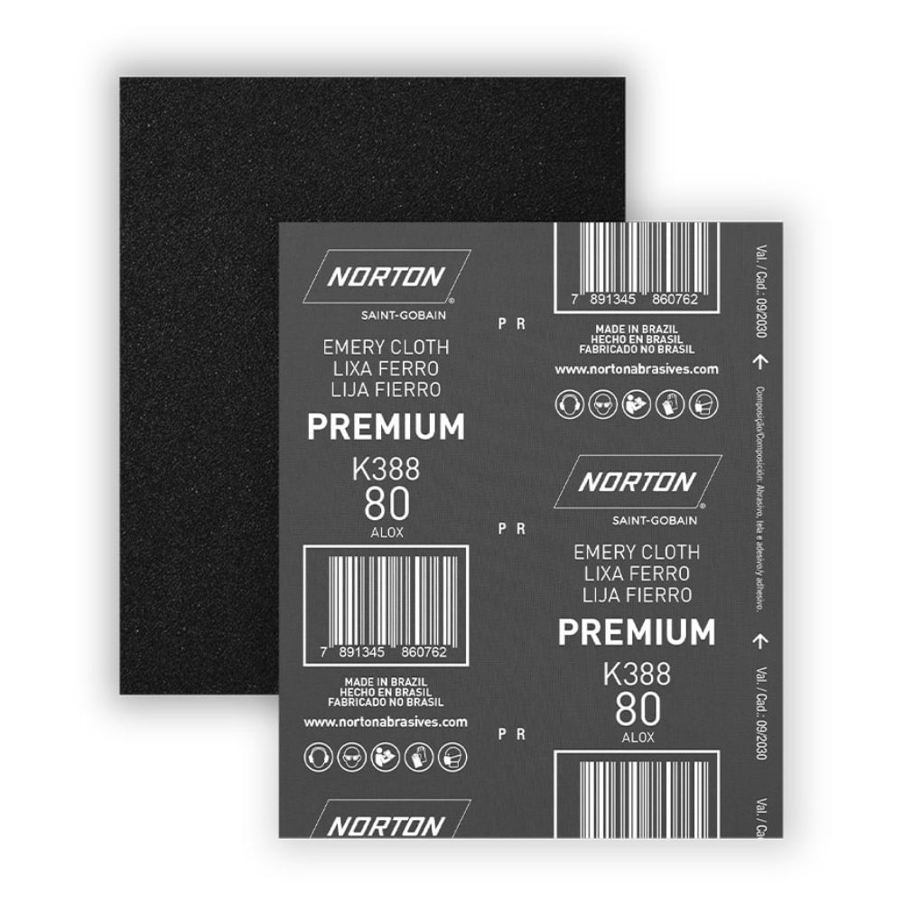 Lija de Fierro K388 Norton 228x280mm G80