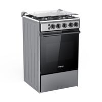 Cocina de Pie a Gas GLP 20"" Orange Barcelona 4 Hornillas Acero Inoxidable Gris