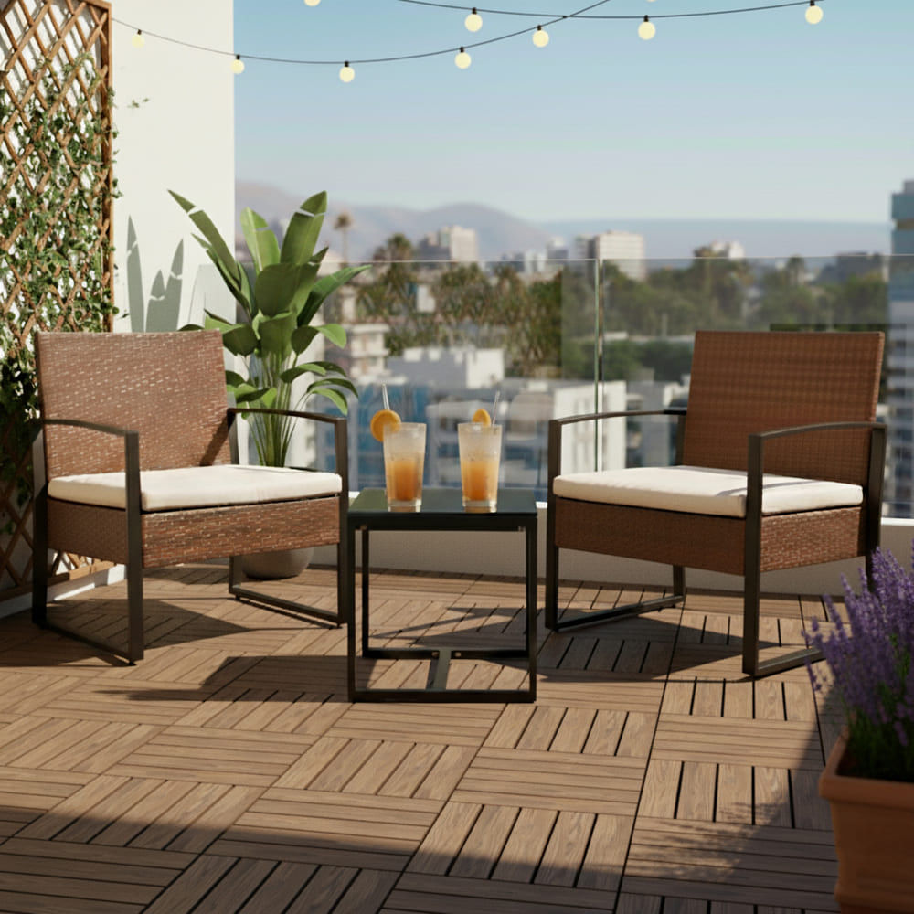 Juego de Terraza Balconero Baru 2 Personas Orange