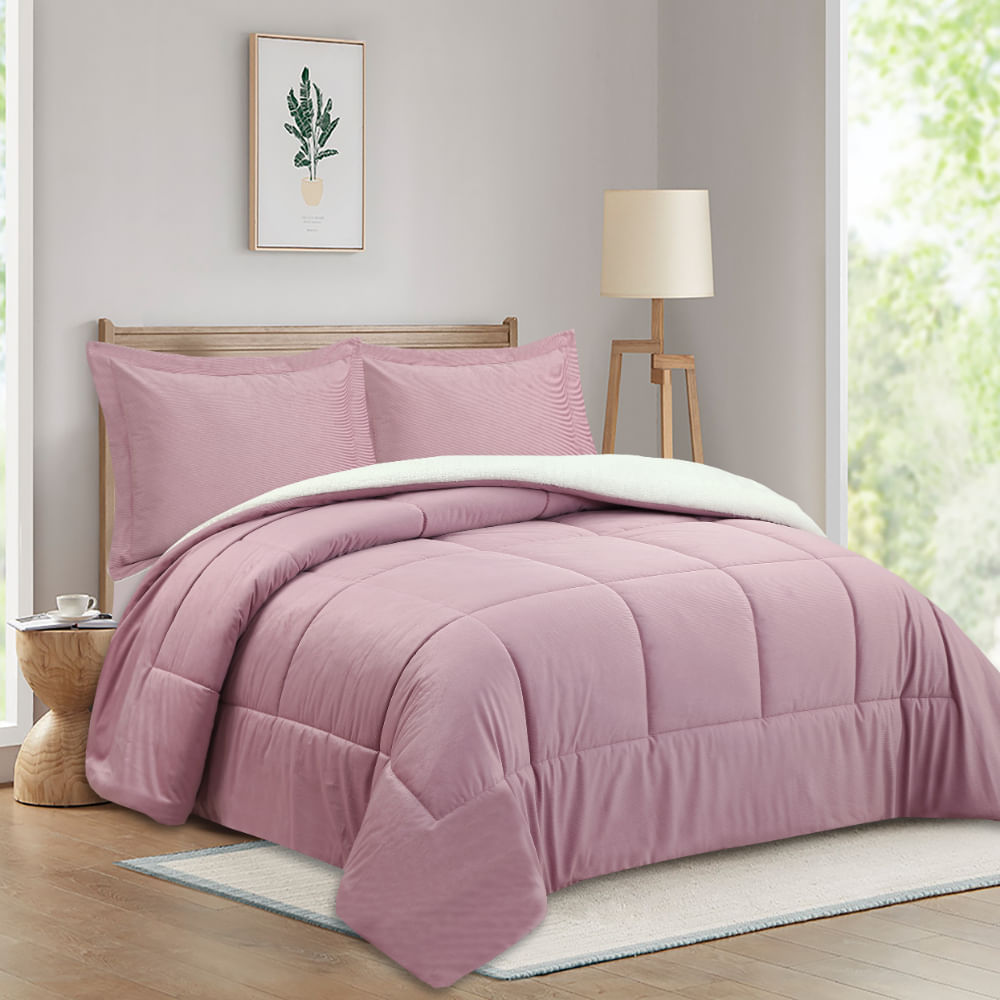Edredon OI26 Corduroy Malva
