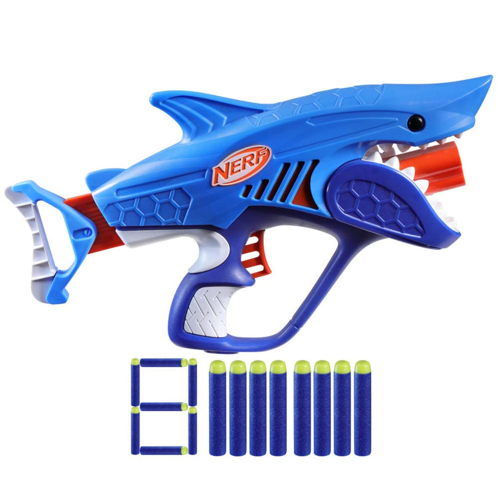 Juguete Lanzador NERF Ner Sharkfire Azul