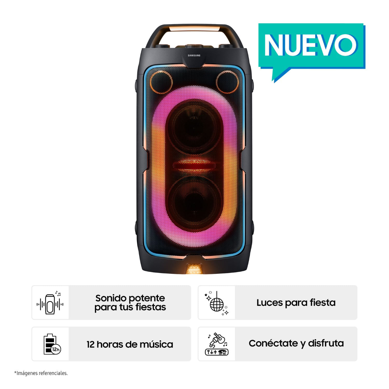 Torre De Sonido Samsung MX-ST40F/PE Parlante Portable Negro