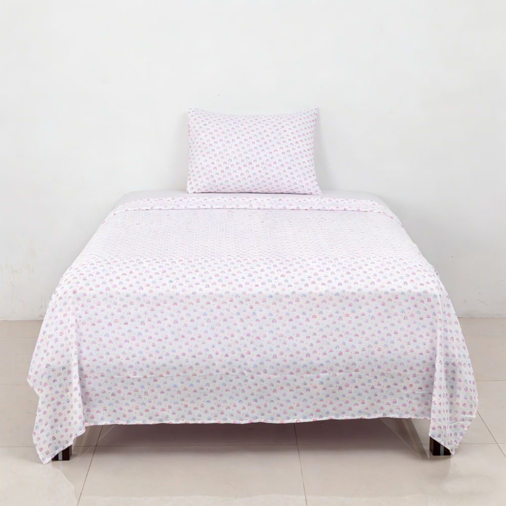 Sabana OI26 100% Micro Kids Arcoiris 1.5 Plazas