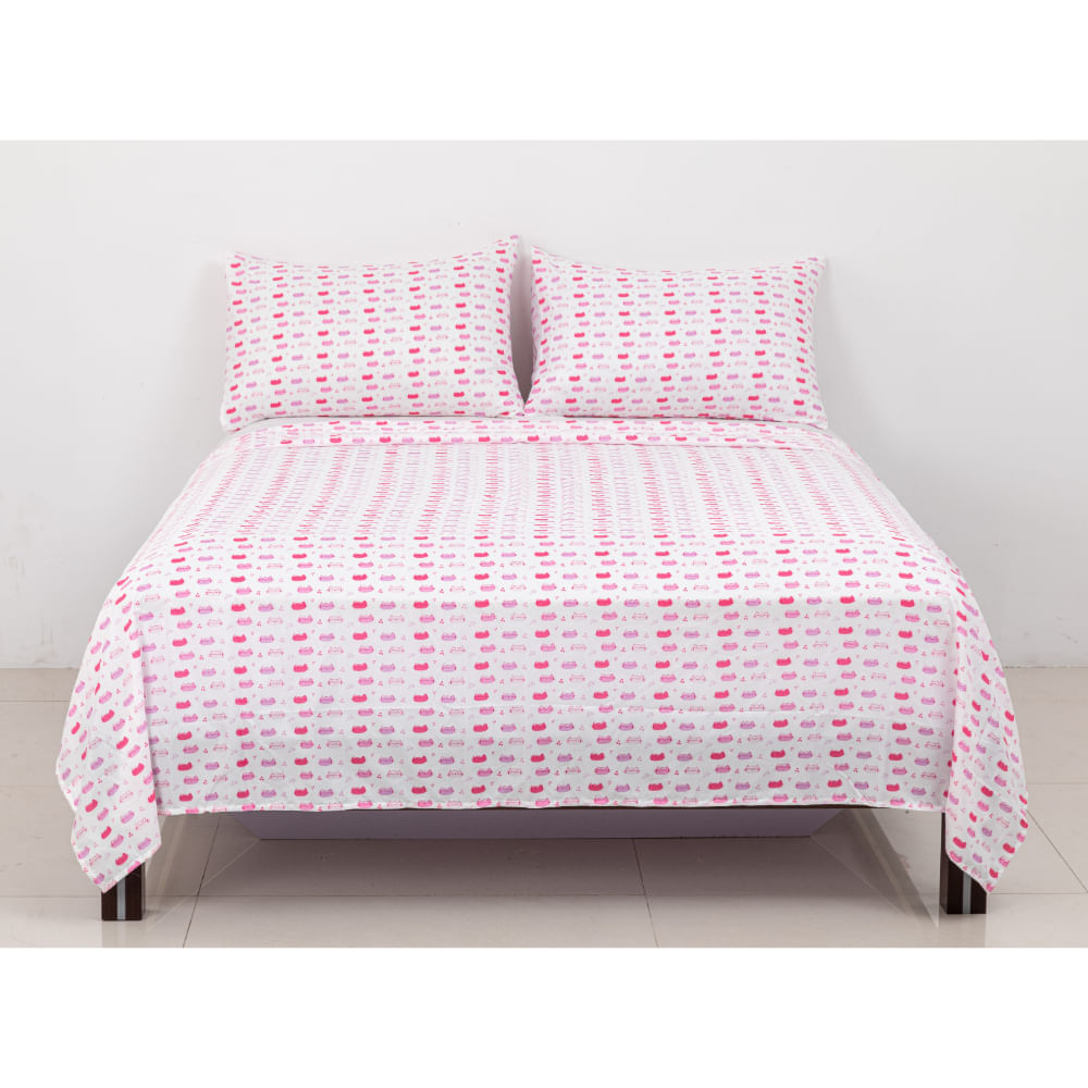 Sabana OI26 100% Micro Kids Gatitos 2 Plazas