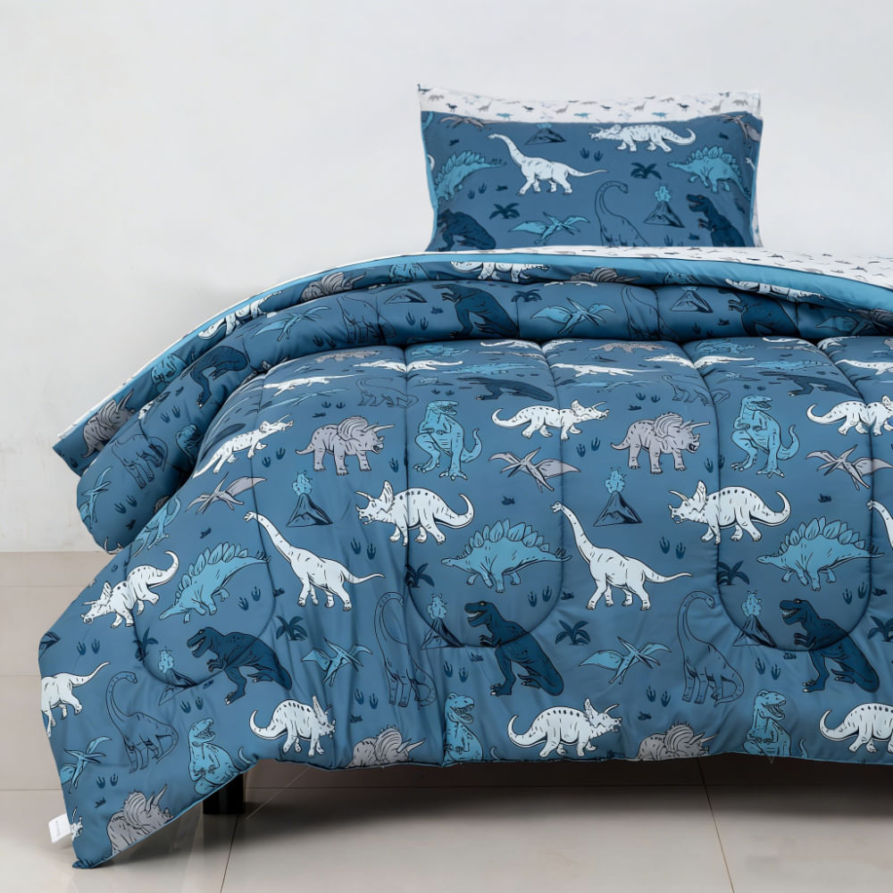 Set Edredon OI26 Micro Niño Dinosaurio 1.5 Plazas