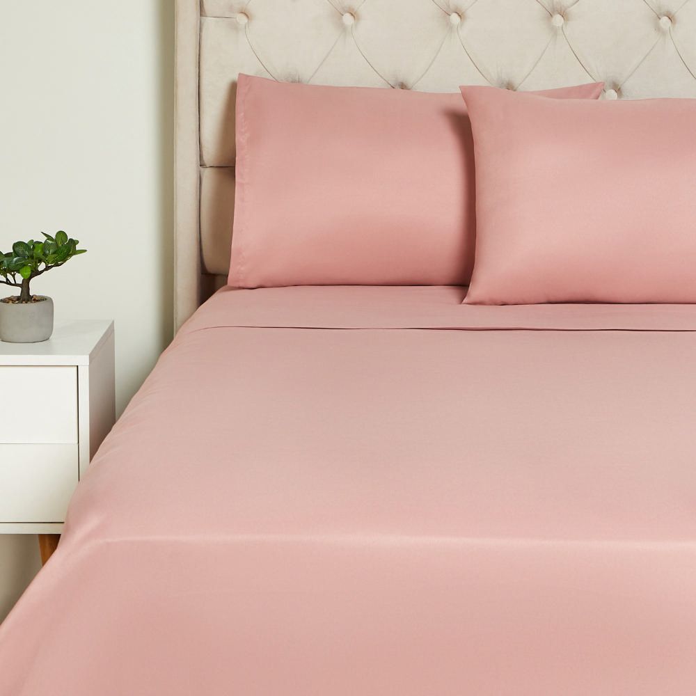 Sábana Micro Solido Rosado