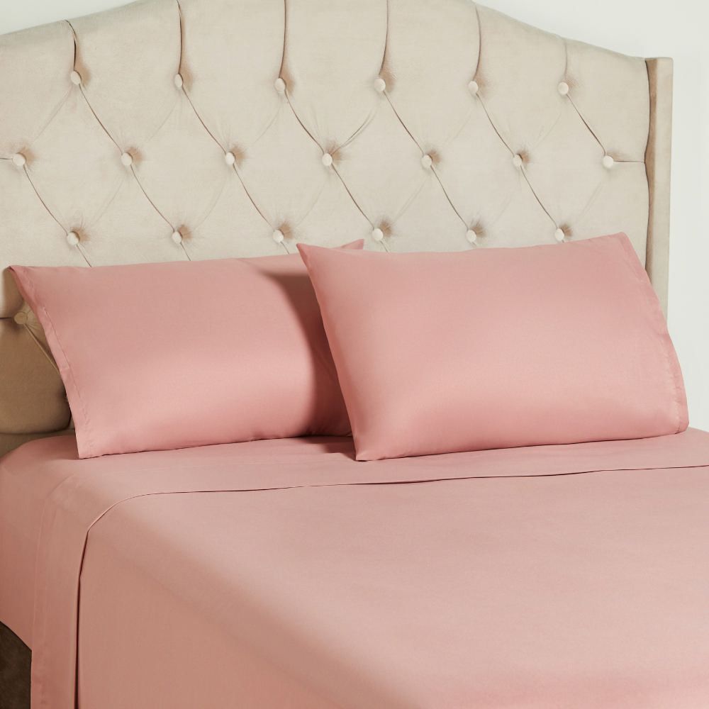 Sábana Micro Solido Rosado