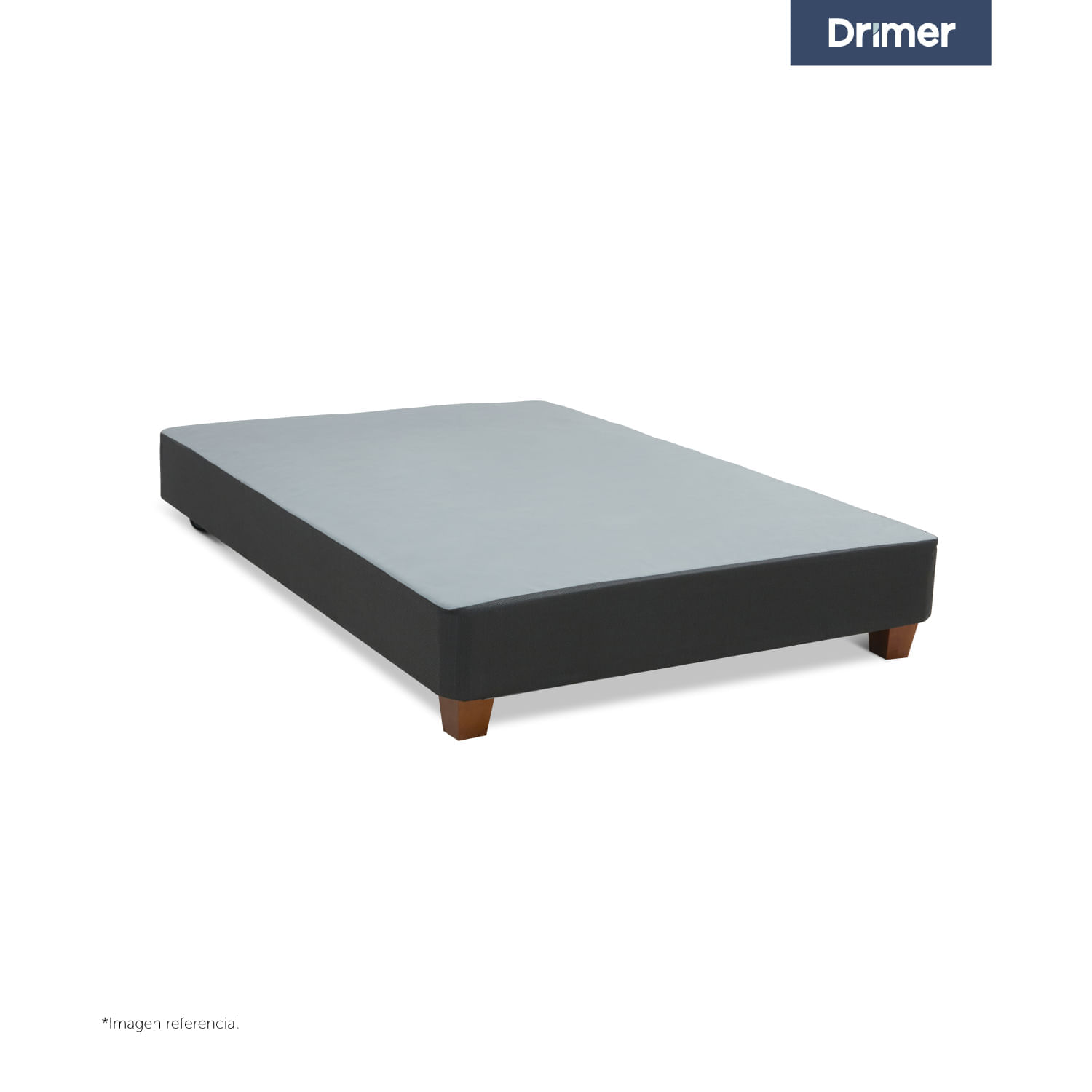 Box Tarima Americana 1.5 Plazas Gris