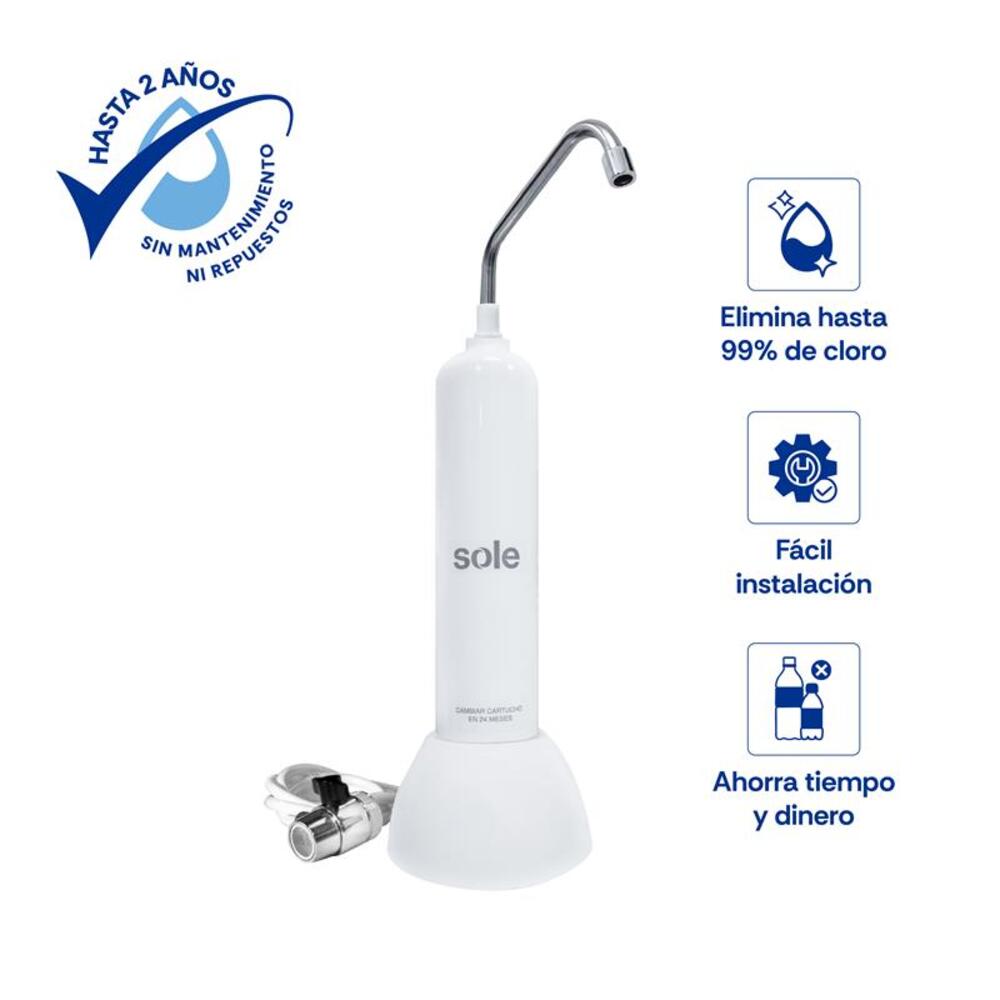 Purificador De Agua Sobre Lavadero Prestige FILSOL002V3 Sole