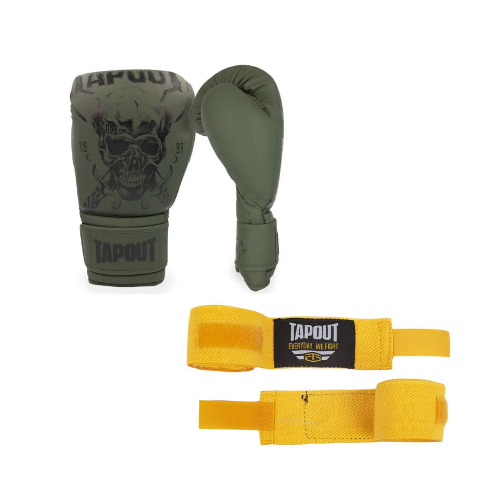 Guantes De Box Tapout Striqie Verde