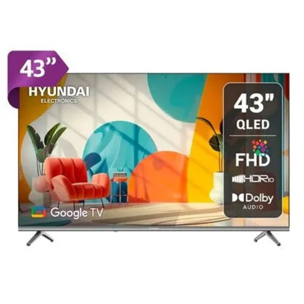 Televisor Hyundai 43"" QLED FHD Google TV HYLED4326QG Año 2025