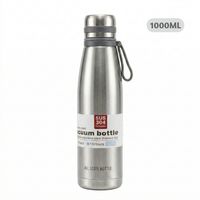 Termo Tomatodo De 1 Litro Acero Inoxidable Color Plateado