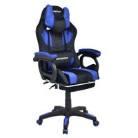Silla Gamer Extingtion Sapp Gamuza-Cuerina Color Azul