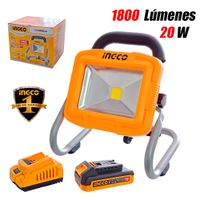 Lámpara Reflector Led Ingco CWLI20258 20V 20W 1800 Lúmenes 1Bat x 2Ah