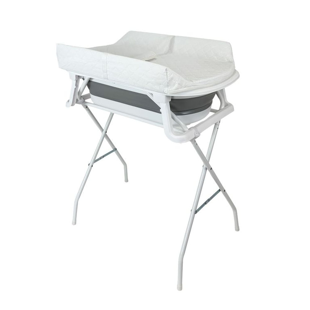 Bañera Plegable Bebé con Cambiador Priori Stand Changer Gris