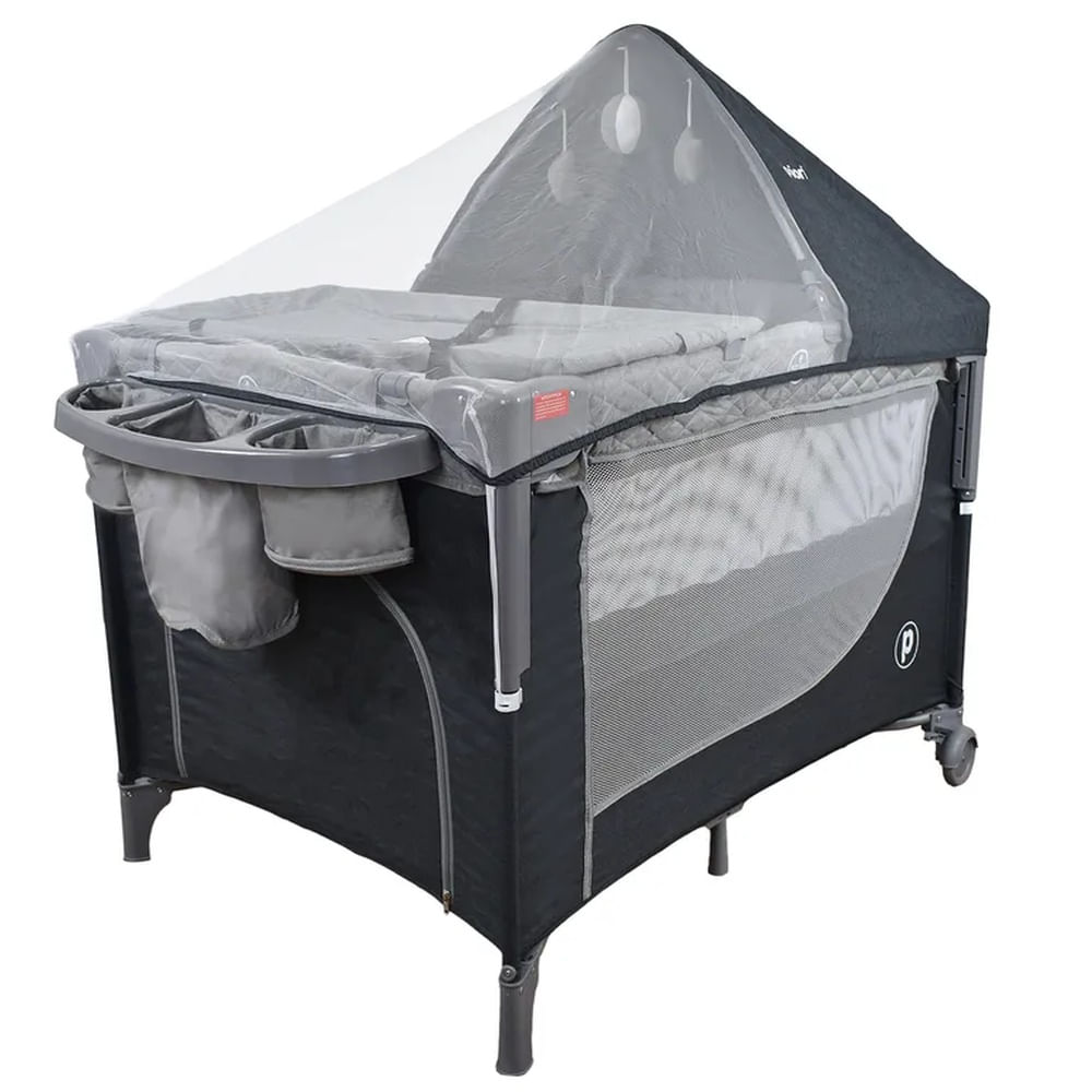 Cuna Corral Bebé Tipo Colecho Priori Pro-Max Negro