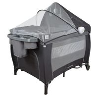Corral Cuna Para Bebe Mecedora Premium Baby Napoles Gris