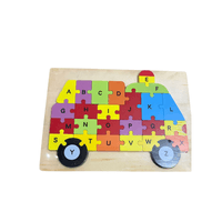 Rompecabezas con letras - Forma de Ambulancia