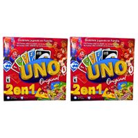 PACK 2 UNO CLÁSICO + UNO JUNIOR - JUEGO DE CARTAS