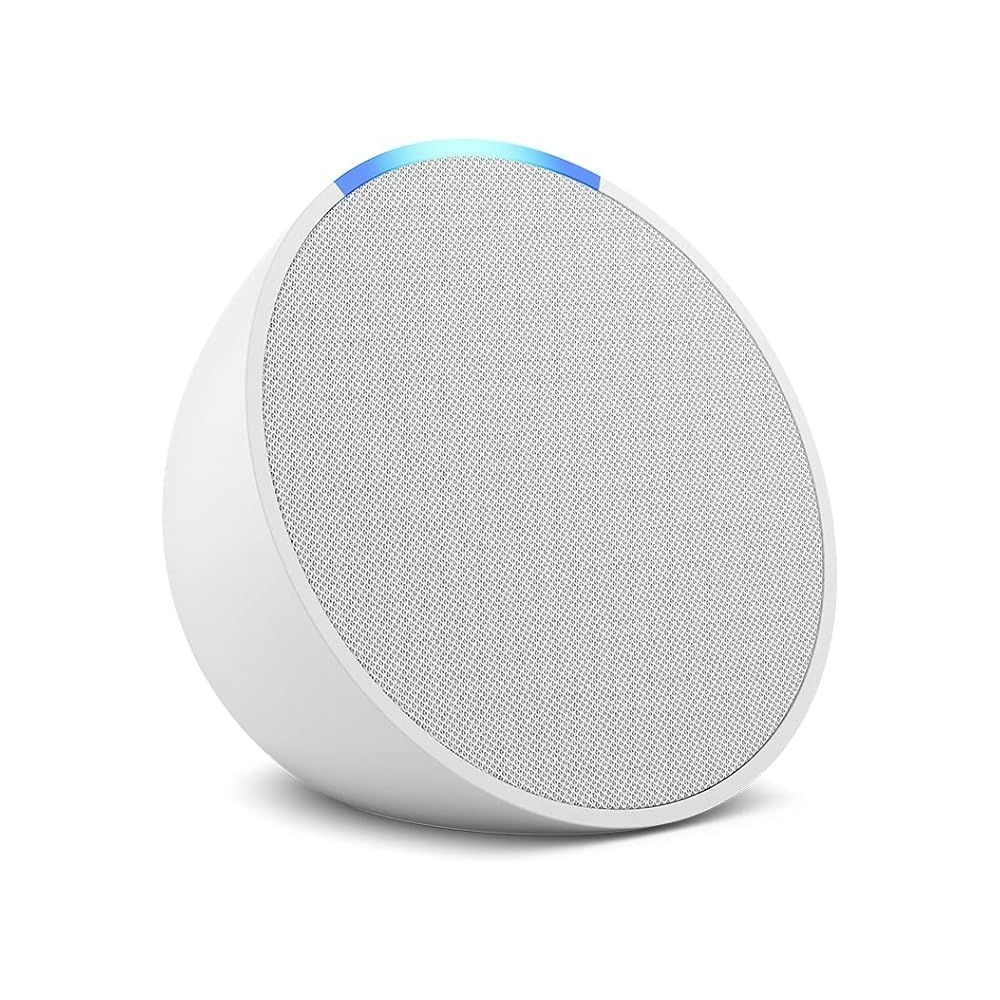 Echo Pop Parlante inteligente wifi y Bluetooth con Alexa color Blanco