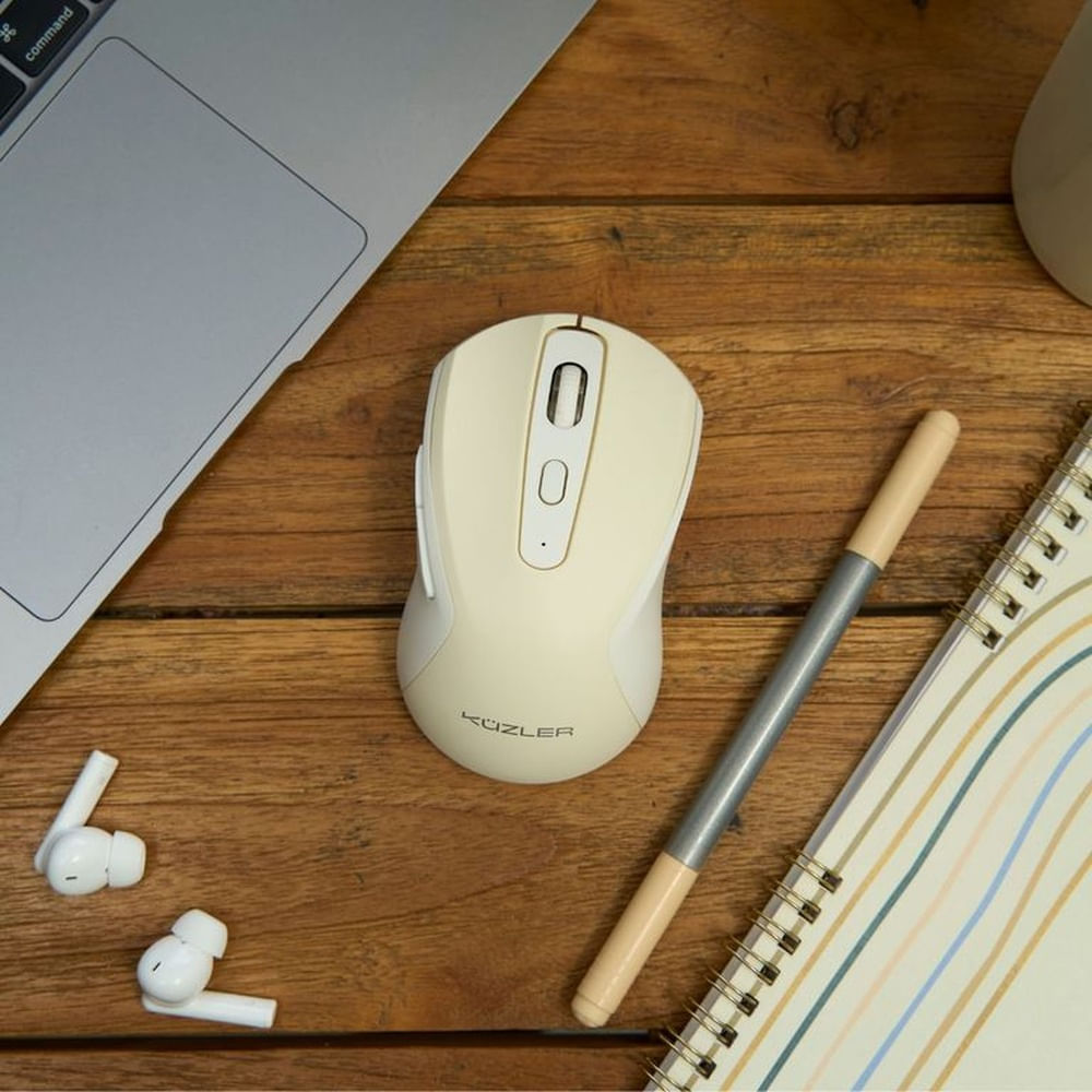 Mouse Beige recargable Bluetooth silencioso | Promart.pe - Promart