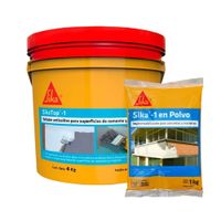Pack revestimiento anti salitre para paredes sikatop 1 4kg + Sika 1