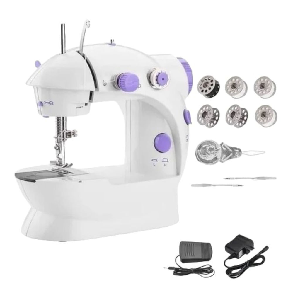 Mini Máquina De Coser Electrónica Con Mesa De Apoyo