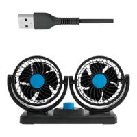 Ventilador Auto 360 Turbo Giratorio Graduable Portatil 12v USB 2 VELOCIDADES