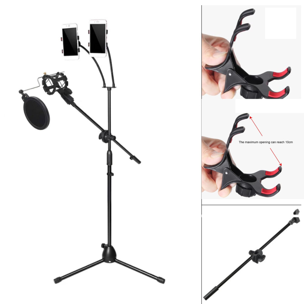 Soporte Pedestal Tripode Parante para Microfono Celular