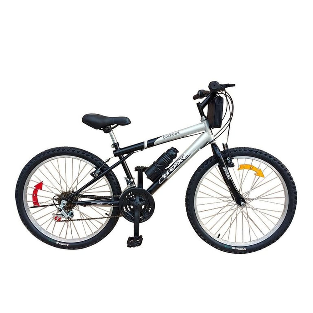 Bicicleta Box MTB Aro 24 - Gris con Negro