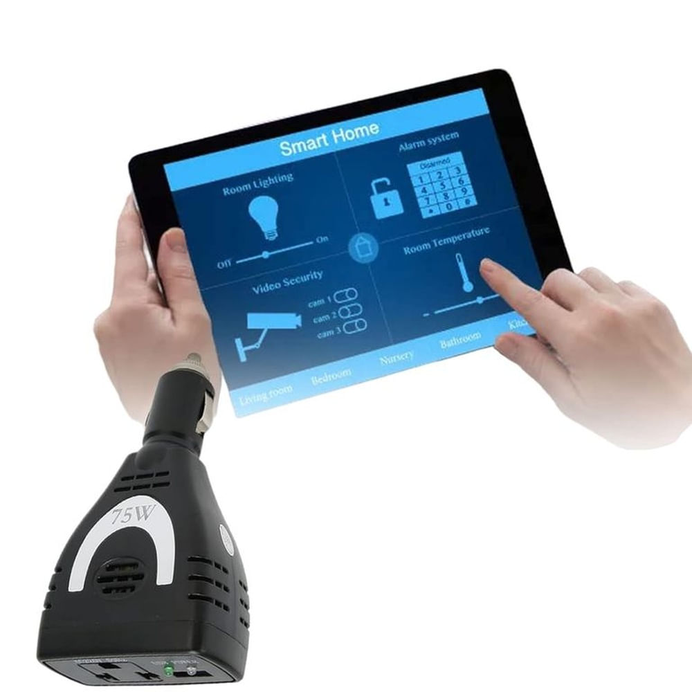 Inversor De Corriente De Auto 75w Transformador Convertidor