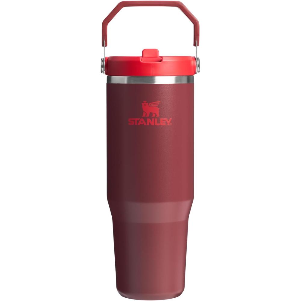 STANLEY ICEFLOW 2.0 FLIP STRAW TUMBLER WITH HANDLE 30 OZ / 887 ML | ROJO OSCURO