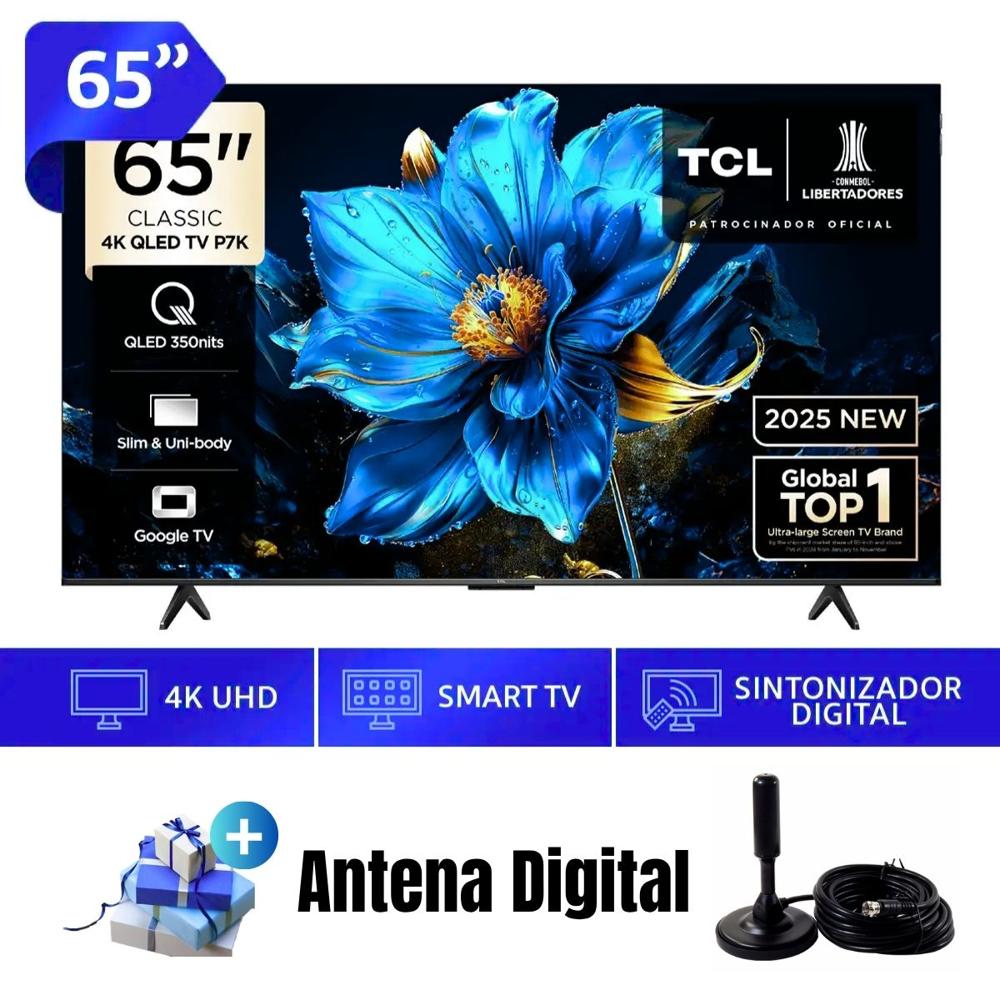Televisor TCL 65'' QLED UHD 4K 65P7K Google TV 2025 - Ant