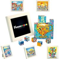 CUBOS MAGNÉTICOS ROMPECABEZAS 6 EN 1 ARTE PICASSOTILES