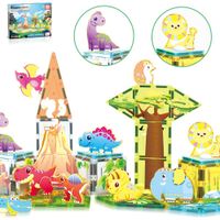 BLOQUES MAGNÉTICOS DINOSAURIOS Y SAFARI PTQ28 PICASSOTILES